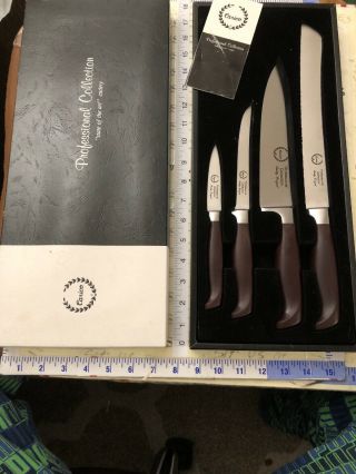 Vintage Carico Professional Stainless Steel Knife Set Of 4 Made Japan Exc