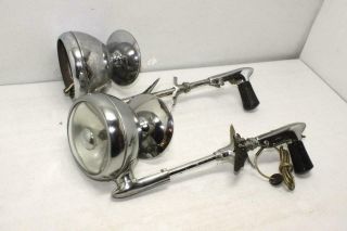 2 Vintage Guide S - 18 Spot Lamps W/ Mirrors Chevy Olds Cadillac Spot Light Lamp