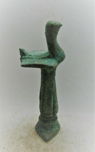 Ancient Luristan Bronze Bird Finial Circa 1000 Bce