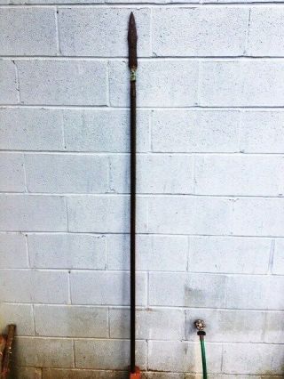 Antique Long Chinese Spear Lance Oriental Halberd N Sword Rapier