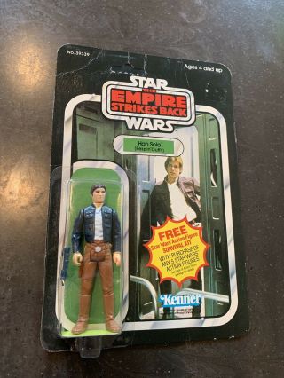 1981 Han Solo Bespin Moc 41 Back Esb Vintage Star Wars Kenner Carded Figure