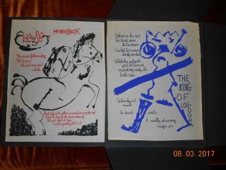 Glory Never Guesses Kenneth Patchen 18 Silk Screened Poetry Broadsides Very Rare 3