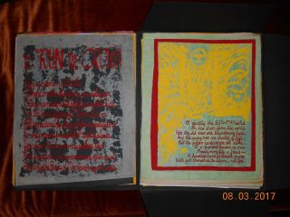 Glory Never Guesses Kenneth Patchen 18 Silk Screened Poetry Broadsides Very Rare 7