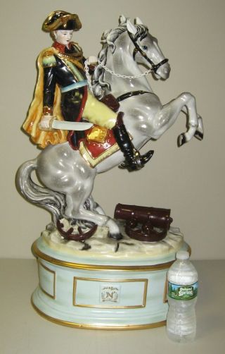 Rare Monumental 28 " Meissen Porcelain Figurine 1934 - 1945 " Napoleon On Horse "