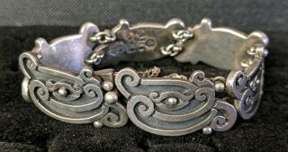 Vintage Sterling Silver Margot de taxco bracelet signed & numbered 50.  1grams 2