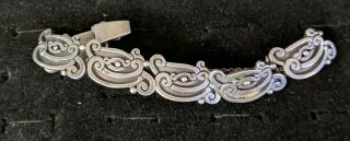 Vintage Sterling Silver Margot de taxco bracelet signed & numbered 50.  1grams 6