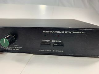 Vintage DBX 120X Subharmonic Synthesizer Electronic Crossover Made In Japan 5