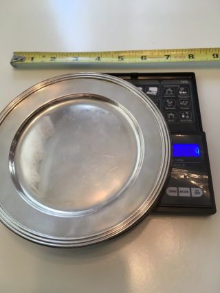 Set Of 6 E.  A.  M Sterling Silver Plates—429 Grams Total.  Not Scrap