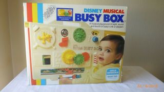 Vintage Child Guidance Disney Musical Crib Busy Box Crib Toy 1977 Prop