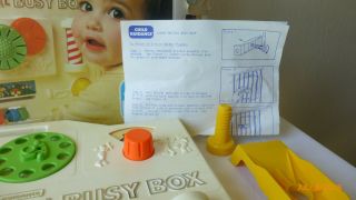 Vintage Child Guidance Disney Musical Crib Busy Box Crib Toy 1977 Prop 4