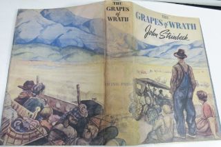 The Grapes Of Wrath/rare 1st Edition/john Steinbeck/ 1939/fine Binding