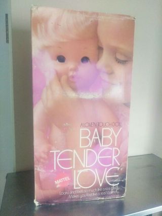Nrfb 1969 Vintage " Baby Tender Love " 14 " Mattel Doll Never Played W Box