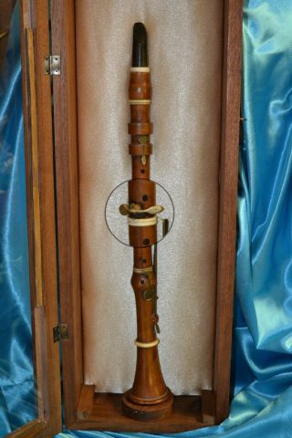 Rare Antique Klemm Bros C Clarinet And Other Boxwood Clarinet Paris