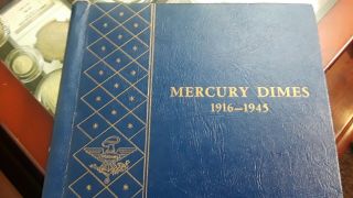 Full Set 1916 - 1945 Mercury Dimes - Vintage Whitman Album - (missing 1916 - D)