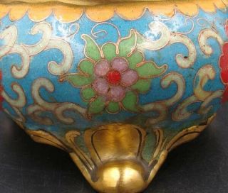Collectible Handmade Carving Brass Cloisonne Enamel Incense Burners 3