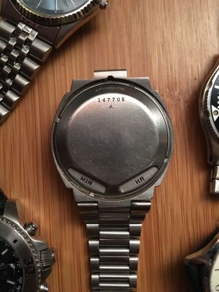 Vintage Pulsar P2 Date LED Watch James Bond Digital Time Computer.  READ 2