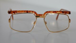 Cazal Vintage Eyeglasses - Nos - Model 246 - Col 747 - Gold,  Amber Brown