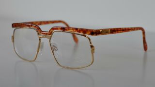 Cazal Vintage Eyeglasses - NOS - Model 246 - Col 747 - Gold,  Amber Brown 3