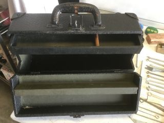 Typewriter Repair Tool Box Rare / Tools Wenches Benders Spring Hooks Pliers 11