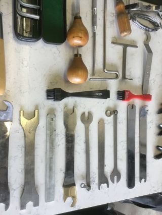 Typewriter Repair Tool Box Rare / Tools Wenches Benders Spring Hooks Pliers 3
