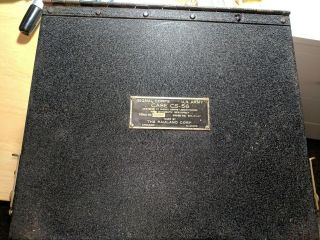 Wwii Signal Corps Us Army Case Cs - 56 Metal Box Only - The Rauland Corp Dated 1941