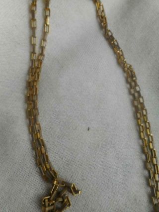 Vintage Gucci 1980s gold & brown enamel perfume bottle pendant & chain necklace 5