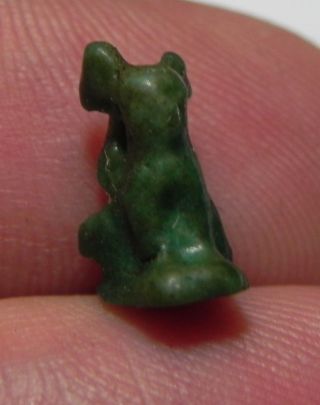 Zurqieh - As7380 - Ancient Egypt,  Faience Amulet Of A Cat.  600 - 300 B.  C