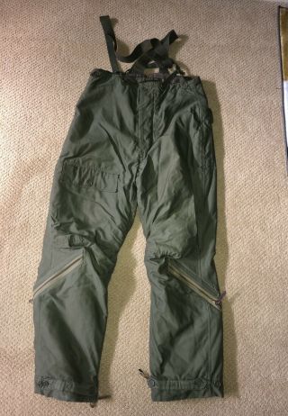 Ww2 Army Air Corps Flight Trousers A - 9 Sz 38 W Suspenders,  Albert Turner & Co