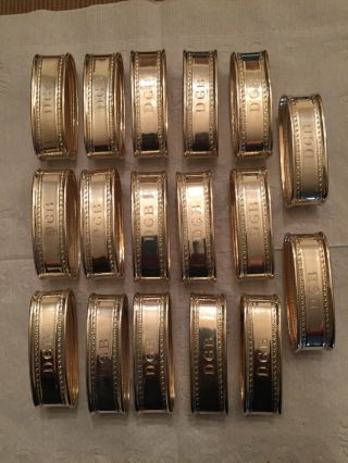 Sterling Silver Napkin Rings