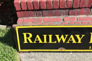 Railway Express Agency Porcelain Sign Railroad Collectible Vintage 2