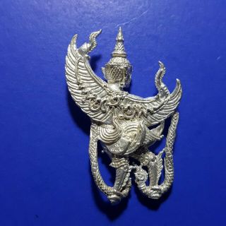 Amulet Garuda Metal Change Bad Luck to Good Luck Rich Prosperity anti - ghost Thai 2