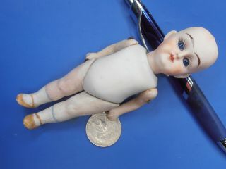 Antique Dolls Germany Bisque Doll With Glass Eyes Limbach/ Kister 1900