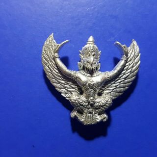 Somdej Garuda Metal Change Bad Luck To Good Rich Prosperity Thailand Amulet