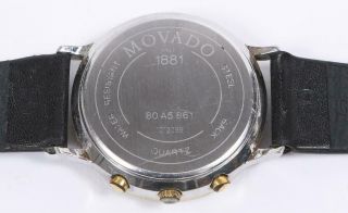 VINTAGE MOVADO,  27 JEWELS TWO TONE,  TRIPLE CHRONOGRAPH & DATE QUARTZ WRISTWATCH 7