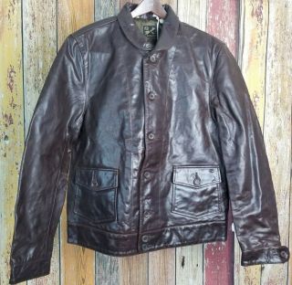 Nwt Lvc Levis Vintage Clothing Menlo Cossack Leather Jacket Sz M Albert Einstein