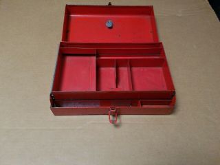 Vintage Snap On KR - 65B Small Rare Tool Box USA finish Metal Box 7