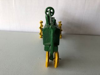 Vintage John Deere Cast Iron Toy Tractor 3