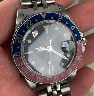 Vintage Rolex MK1 Matte Long E GMT - Master Wristwatch Ref.  1675 RARE NR 4