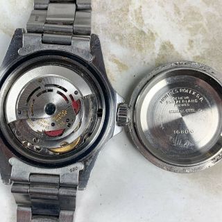 Vintage Rolex Submariner Dive Wristwatch Ref.  16800 Matte Cal.  3075 NR 10