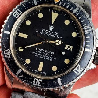 Vintage Rolex Submariner Dive Wristwatch Ref.  16800 Matte Cal.  3075 NR 5