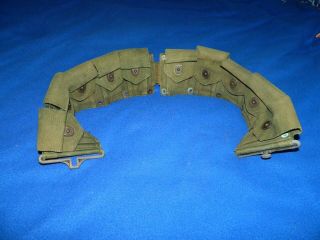 Wwii Us M1923 M1 Garand Cartridge Belt,  10 Pouches