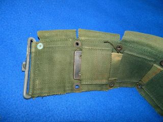 WWII US M1923 M1 Garand Cartridge Belt,  10 Pouches 5