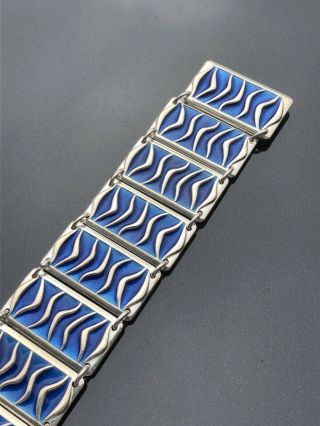 Skrede for David Andersen Sterling Silver Enamel bracelet Norway Norwegian 5