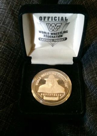 Wwf.  999 Pure Silver Collectors Coin The Undertaker Rare 1992 Wwe Vintage Oop