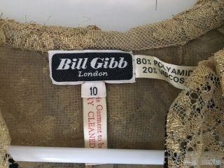 VTG 1970s Bill Gibb Blouse Evening Jacket 70s Biba Jeff Banks Gucci 60s Hippie 3
