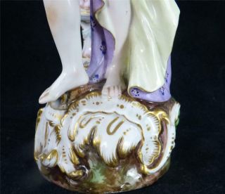 N899 ANTIQUE MEISSEN PORCELAIN LADY FIGURINE AFTER MEYER - FOUR SEASONS 10