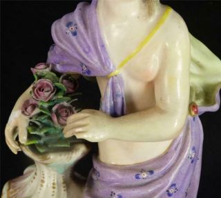 N899 ANTIQUE MEISSEN PORCELAIN LADY FIGURINE AFTER MEYER - FOUR SEASONS 11