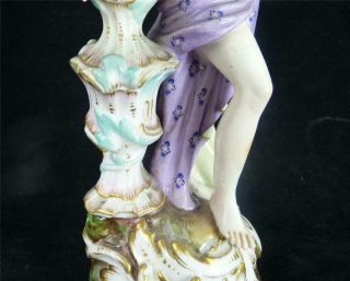 N899 ANTIQUE MEISSEN PORCELAIN LADY FIGURINE AFTER MEYER - FOUR SEASONS 8