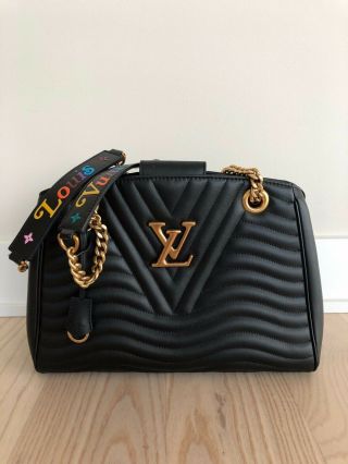 Rare Louis Vuitton Wave Chain Tote Black Monogram Neverfull Alma Speedy