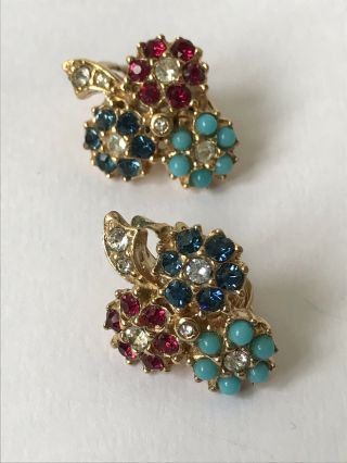 Vintage Jewellery CINER Signed Parure Necklace Earrings & Brooch Pin 10